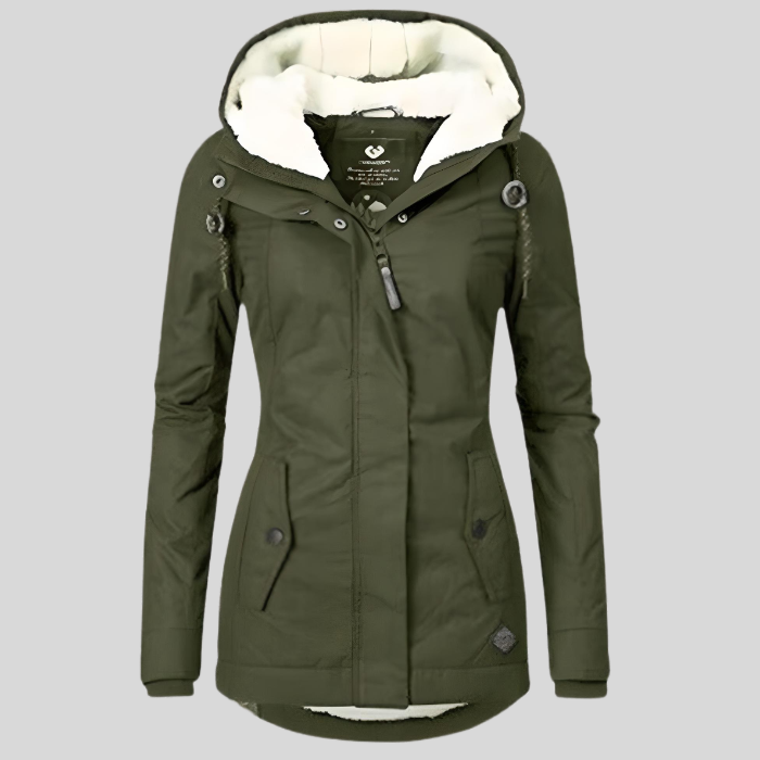 Women's Waterproof Rain Jacket With Hood Extended Back