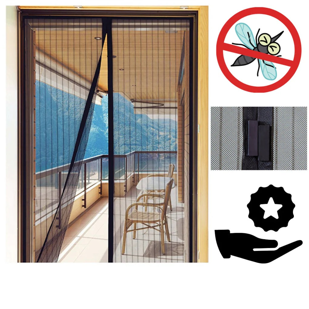Magnetic Screen Door Hands Insect Barrier