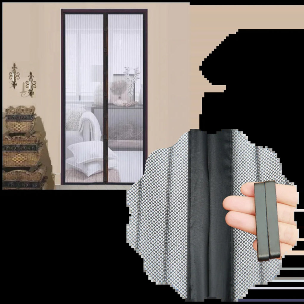 Magnetic Screen Door Hands Insect Barrier