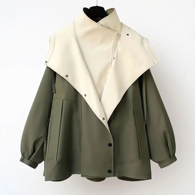 Relaxed Fit Women's Spring Parka Coat