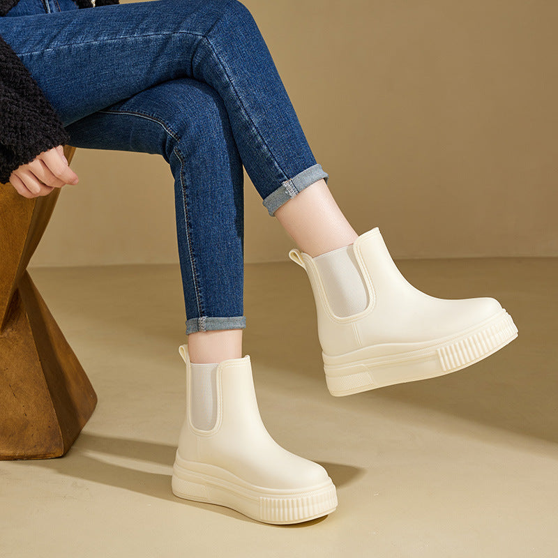Women's Ankle Boots Elastic Platform Style