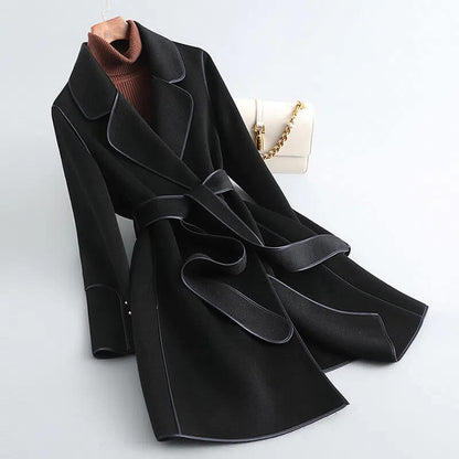 Luxurious Pure Wool Long Coat