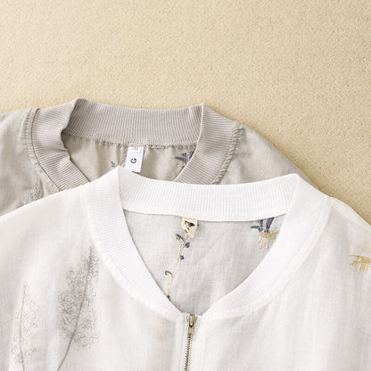 Elegant Cotton Blend Summer Jacket