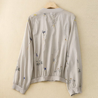 Elegant Cotton Blend Summer Jacket