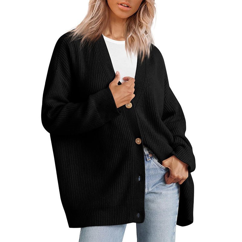 Pastel Pink Ladies Spring Knit Cardigan - VibreMode