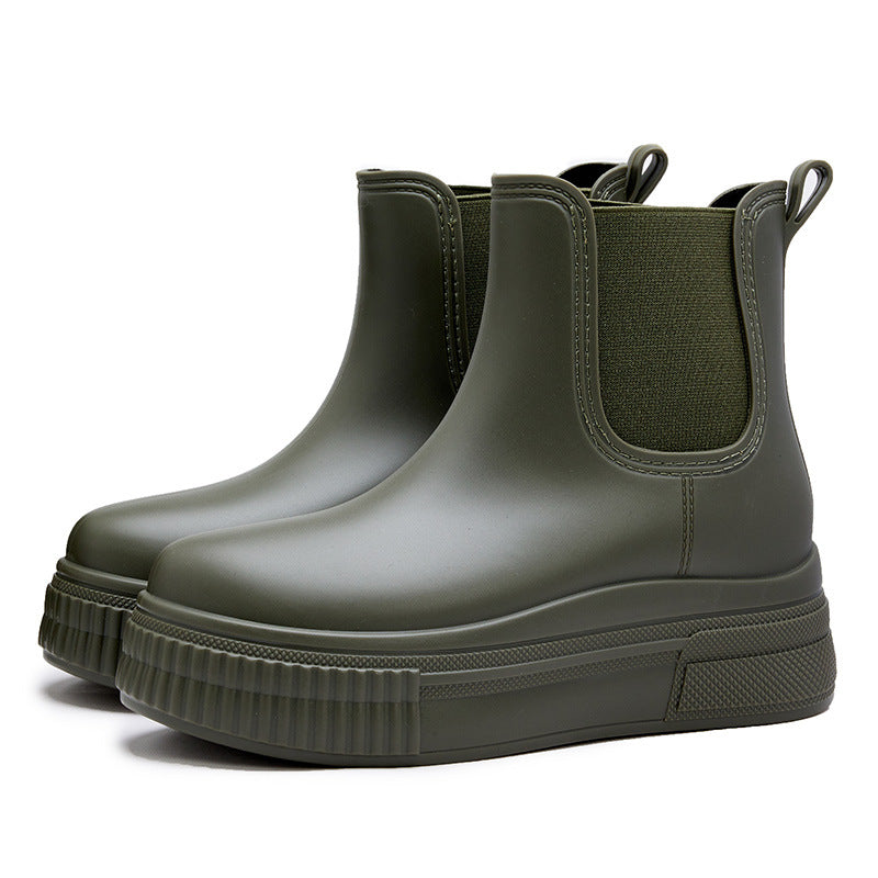 Women's Ankle Boots Platform Elastic Sides