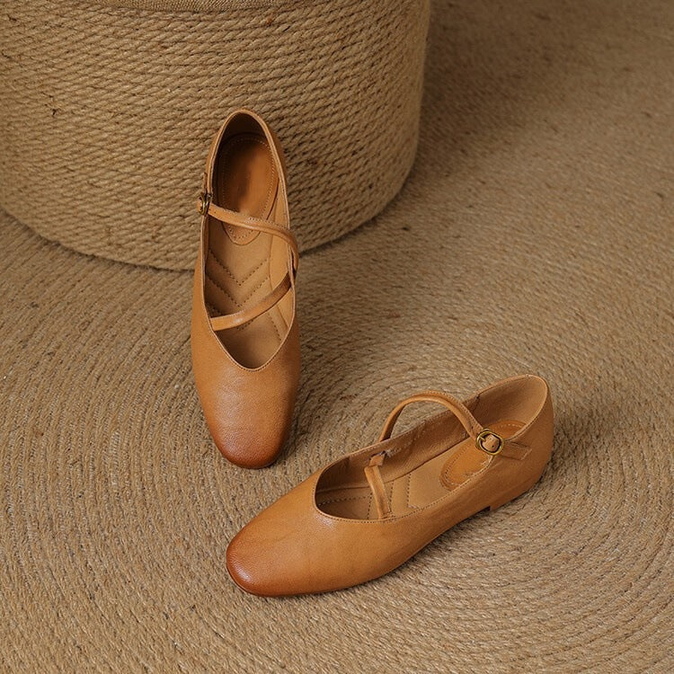 Elora Leather Flats Caliboot