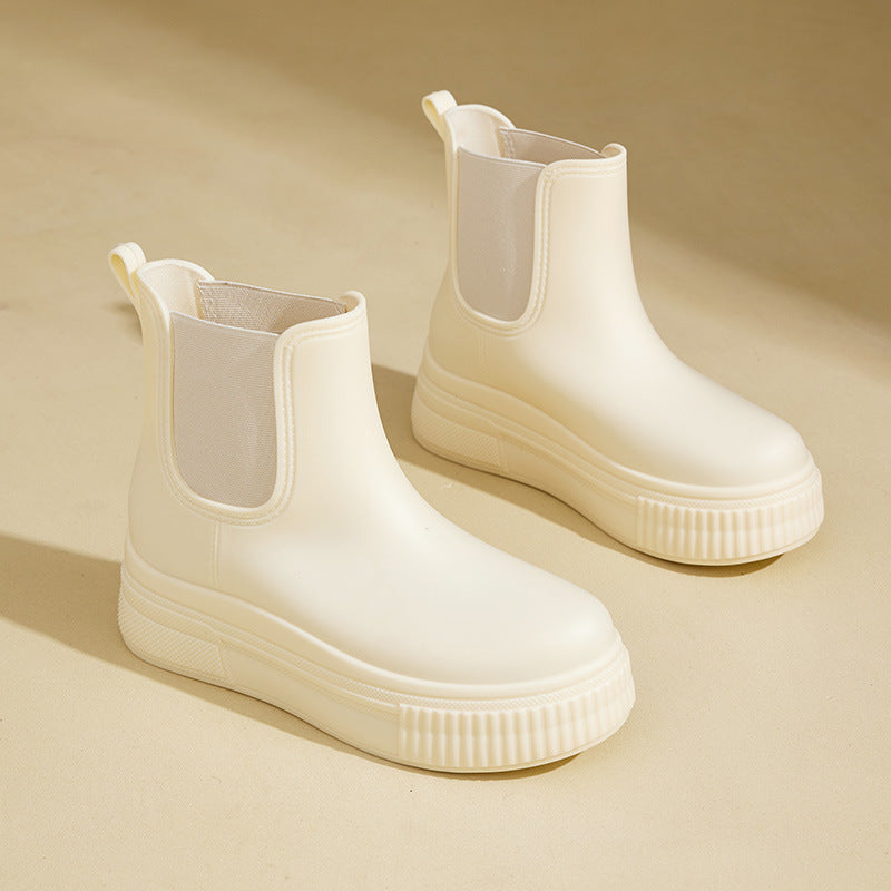 Women's Ankle Boots Platform Elastic Sides