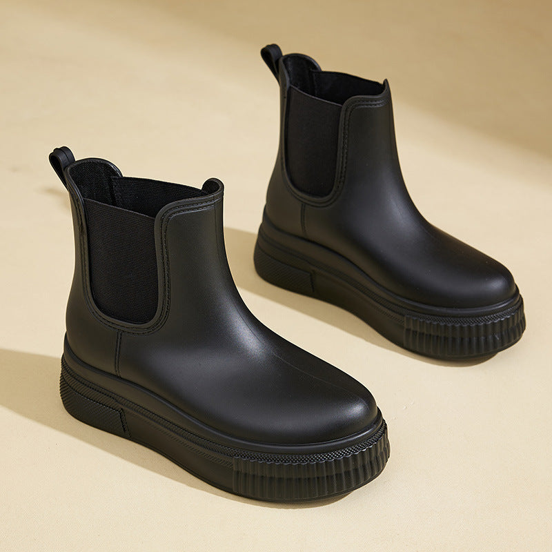 Women's Ankle Boots Platform Elastic Sides