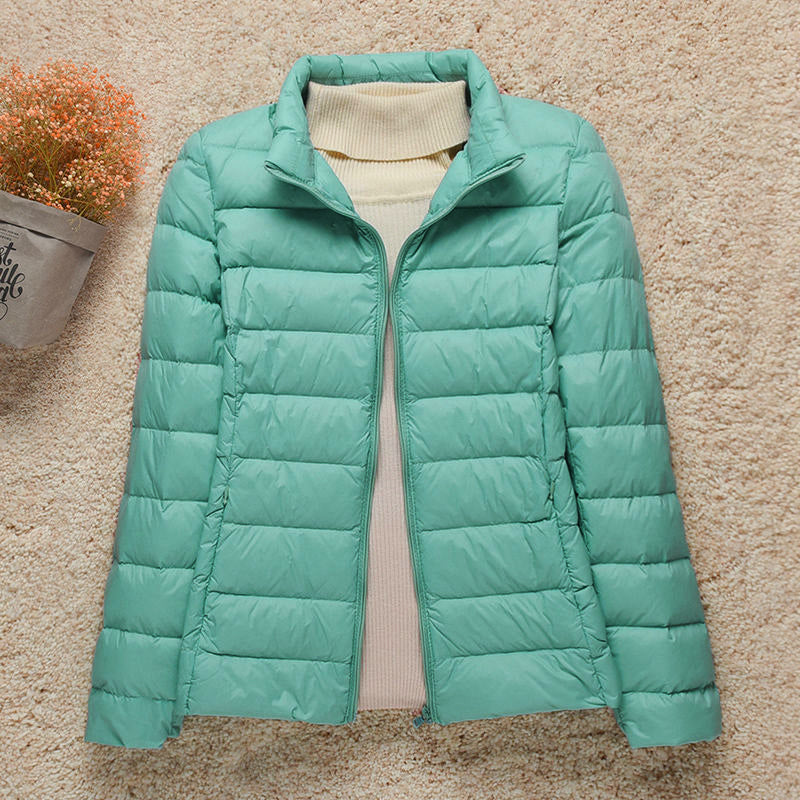 Women's Water Resistant Slim Puffer Coat