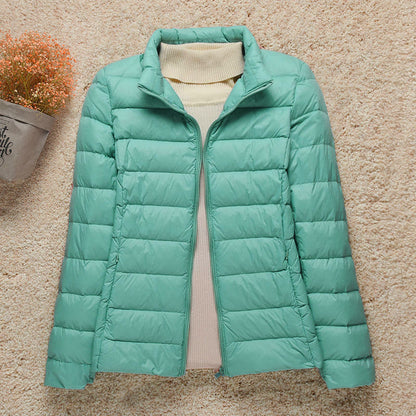 Women's Water Resistant Slim Puffer Coat