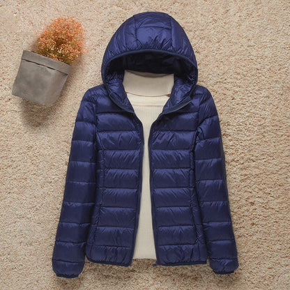 Women's Water Resistant Slim Puffer Coat - VibreMode