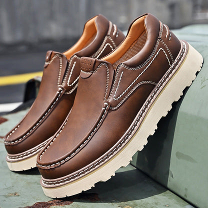 Men's Slip-On Loafers Thick Sole Casual