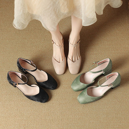 High Chunky Heel Shoes