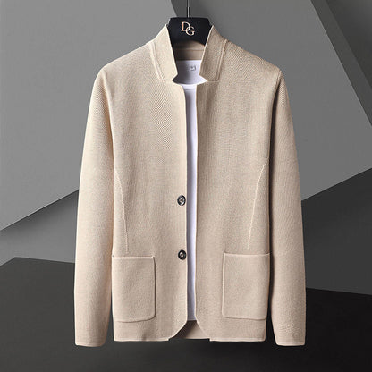 Men's Button Front Cardigan Sweater