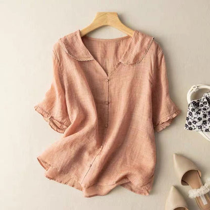 Classic Women's Blouse with Button Front