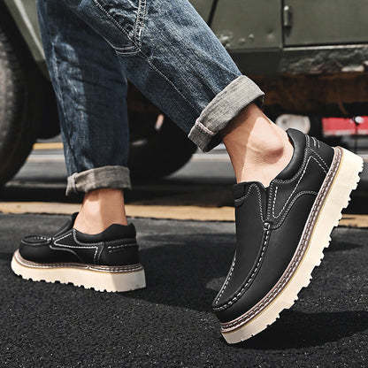 Men's Slip-On Loafers Thick Sole Casual