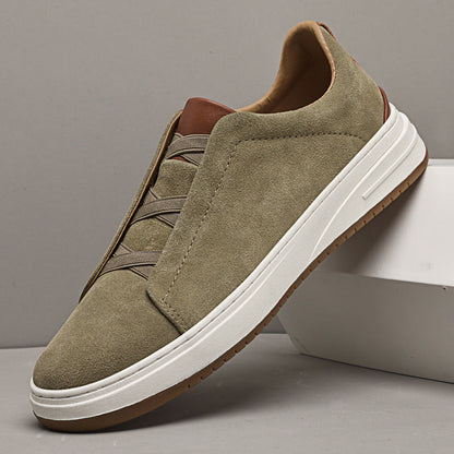 Men's Casual Cowhide Sneakers - VibreMode