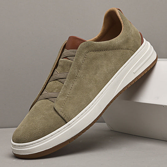 Men's Casual Cowhide Sneakers - VibreMode