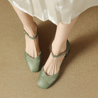 High Chunky Heel Shoes