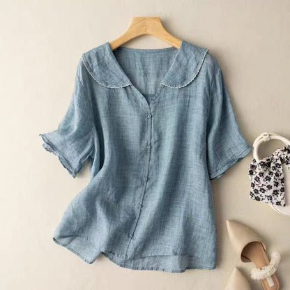 Women's Vintage Button Detail Blouse