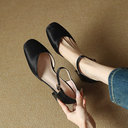 High Chunky Heel Shoes