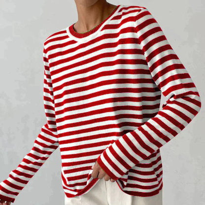 Classic Stripe Casual Tee Shirt