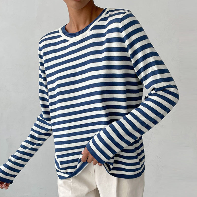 Classic Stripe Casual Tee Shirt - VibreMode