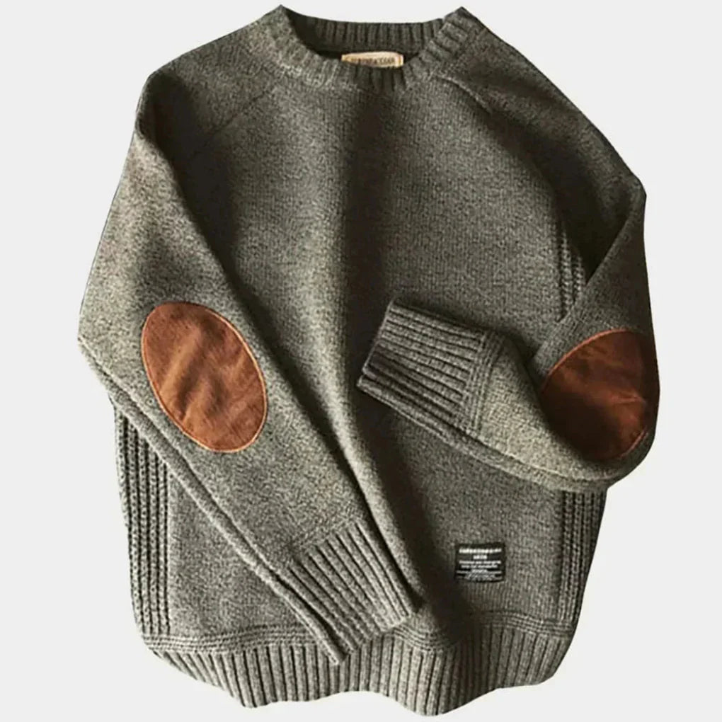 Men's Classic Crew Neck Sweater Warm Acrylic - VibreMode