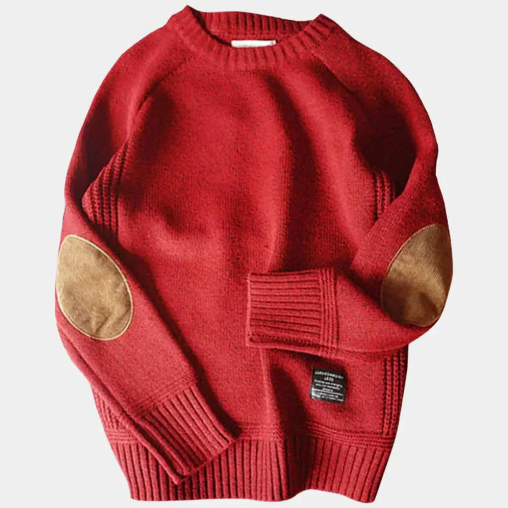 Men's Classic Crew Neck Sweater Warm Acrylic