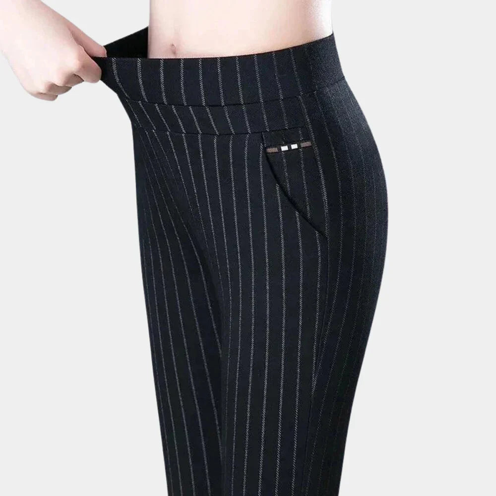 Women's High-Waisted Stretch Trousers