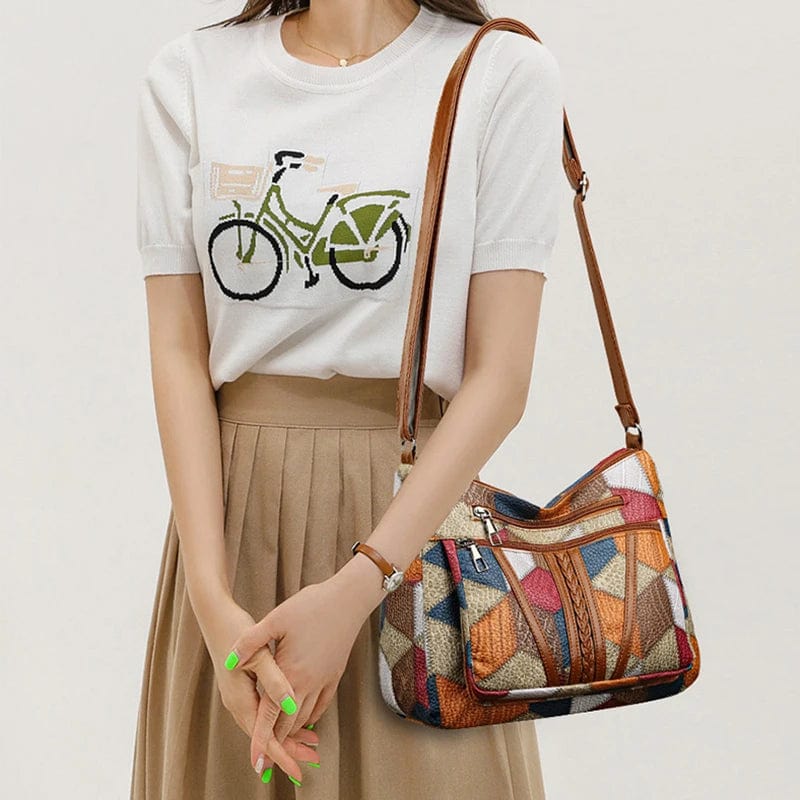 Omelia Women's Leather Utility Shoulder Bag