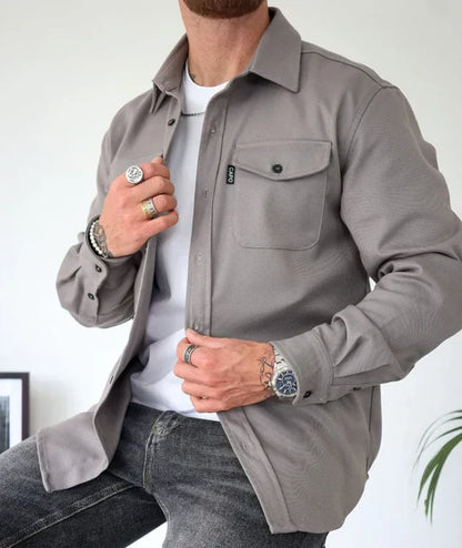 Men's Classic Utility Shirt Long-Sleeve Cotton