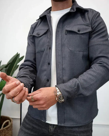 Men's Classic Utility Shirt Long-Sleeve Cotton