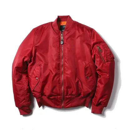 Women's Windproof Bomber Jacket Zip Pocket Ribbed Cuffs