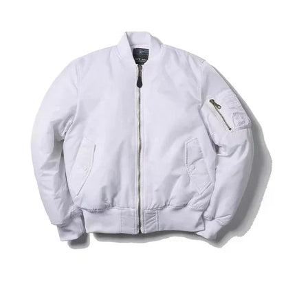 Women's Windproof Bomber Jacket Zip Pocket Ribbed Cuffs