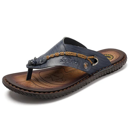 Men's Leather Flip Flops