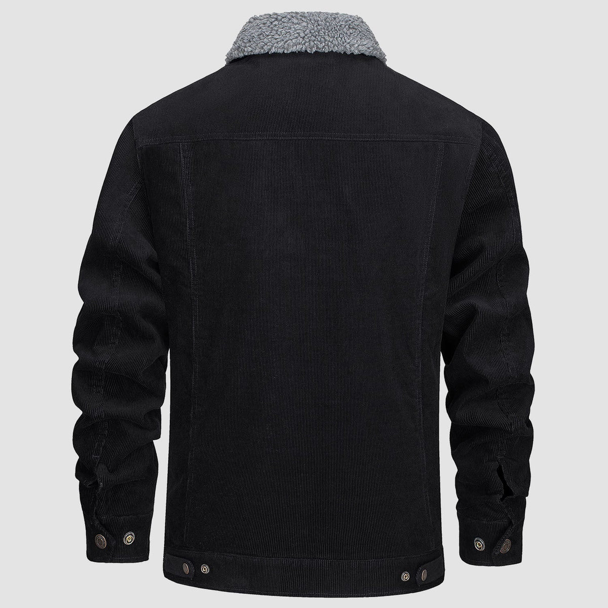 Men's Corduroy Jacket Sherpa Lined Warm Brown