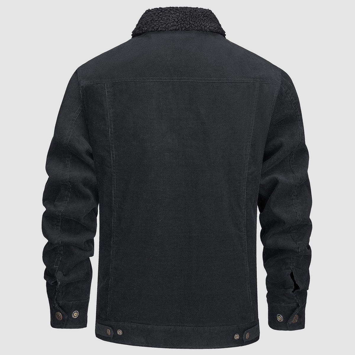 Men's Corduroy Jacket Sherpa Lined Warm Brown