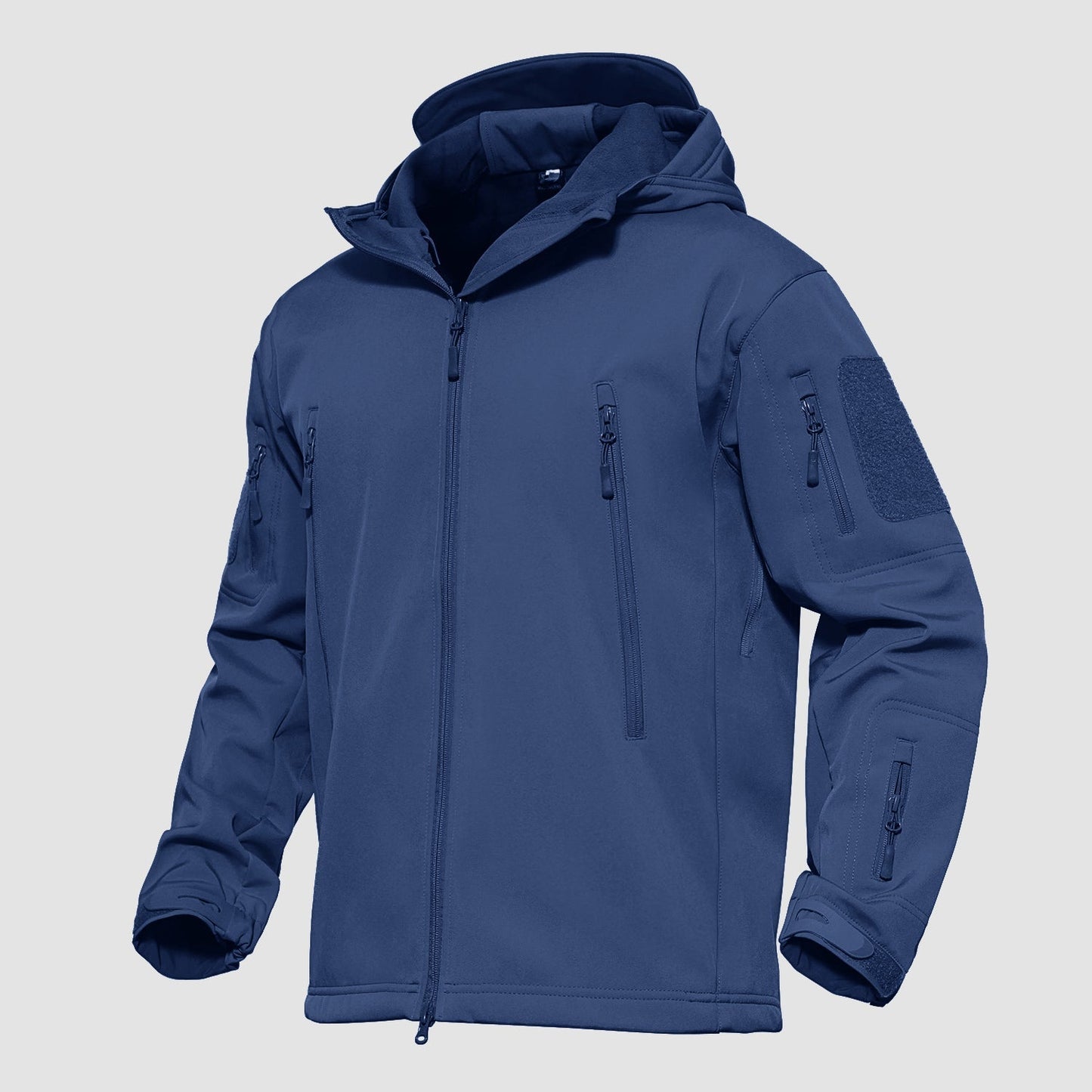 Men's Softshell Jacket Waterproof Lightweight Breathable Black - VibreMode