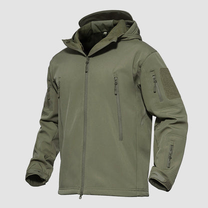 Men's Softshell Jacket Waterproof Lightweight Breathable Black