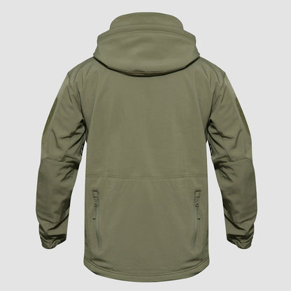 Men's Softshell Jacket Waterproof Lightweight Breathable Black