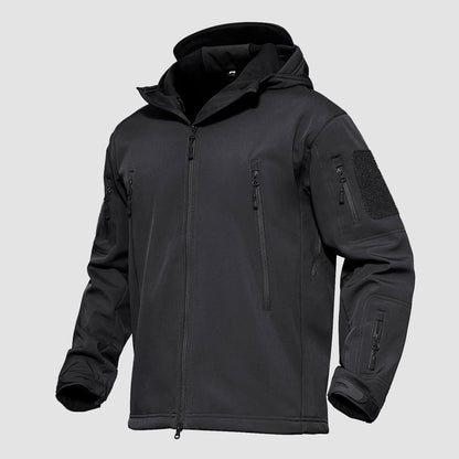 Men's Softshell Jacket Waterproof Lightweight Breathable Black