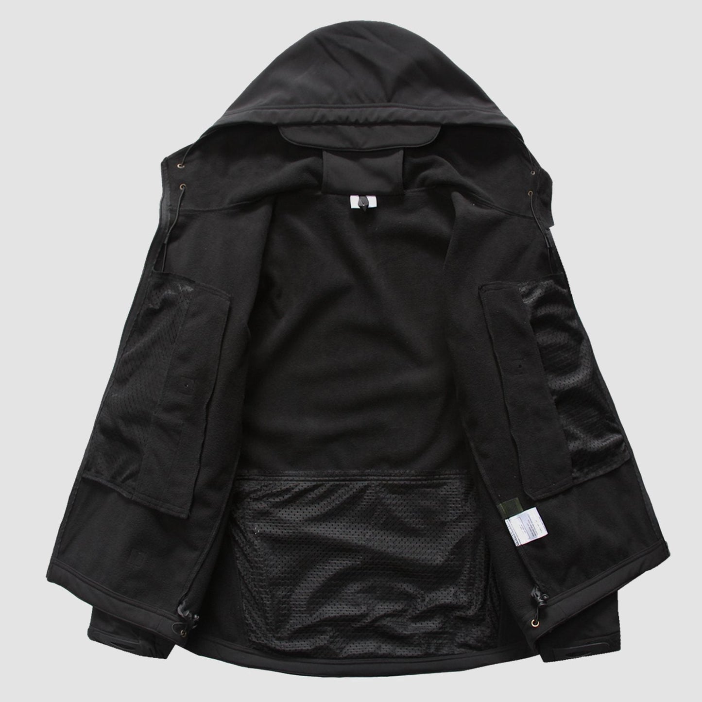 Men's Softshell Jacket Waterproof Lightweight Breathable Black