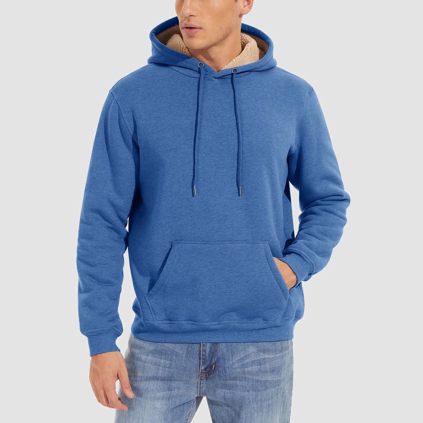Men's Fleece Hoodie Sweatshirt Warm