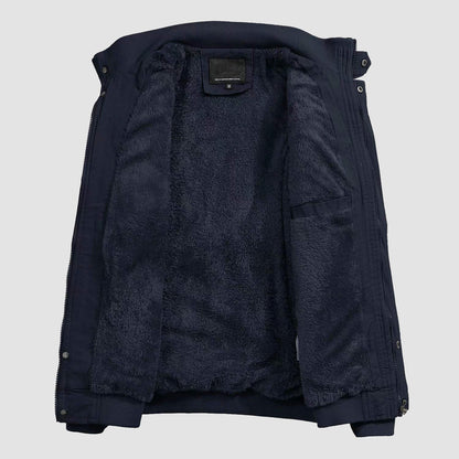 Men's Cotton Military Bomber Jacket Lightweight Zip-Up