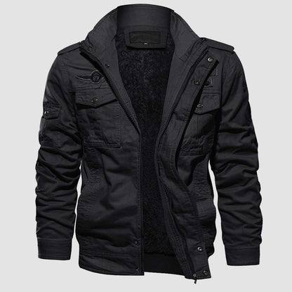 Men's Tactical Fleece Bomber Jacket Cold Weather