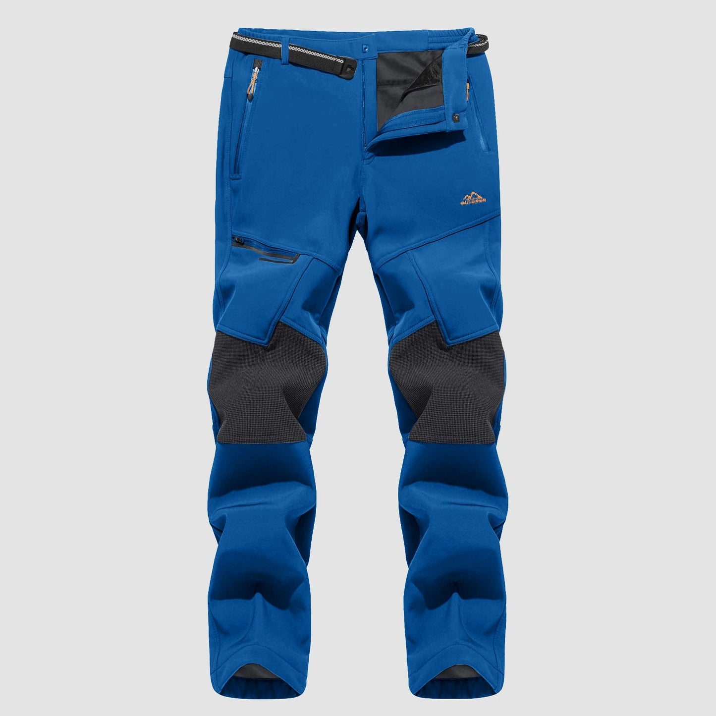 Men's Fleece-Lined Ski Pants Water-Resistant 4 Zip Pockets