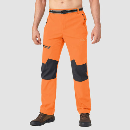 Men's Fleece-Lined Ski Pants Water-Resistant 4 Zip Pockets