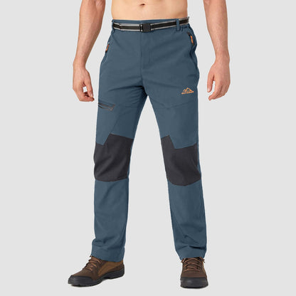 Men's Fleece-Lined Ski Pants Water-Resistant 4 Zip Pockets